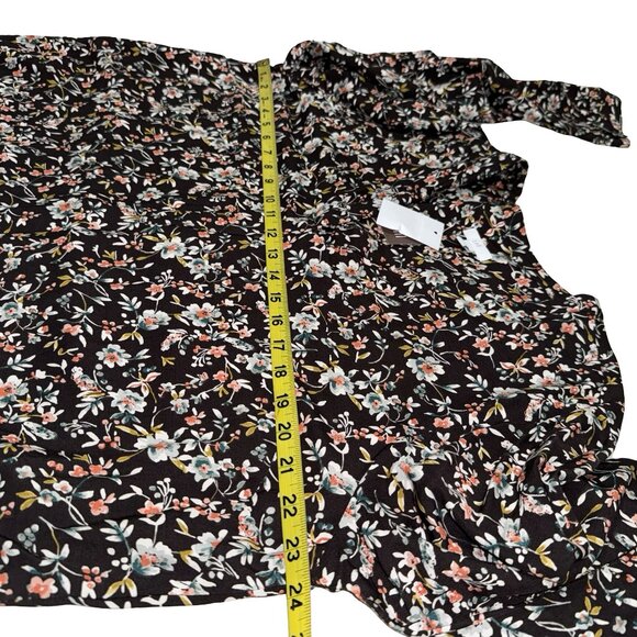 J.Jill Women's Midnite Floral Long Sleeve Cottage Core/Boho Dress Sz L NWT - Picture 9 of 13